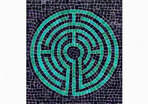 Labyrinth Birthday Card Labyrinth Mosaic Iii Greeting Card Zazzle