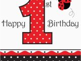 Ladybug 1st Birthday Decorations Ladybug Fancy 1st Birthday Lunch Napkins