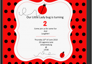 Ladybug Birthday Invites Ladybug Invitation Template Invitation Template