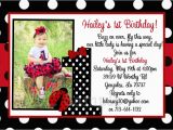 Ladybug Birthday Invites Ladybug Photo Birthday Invitation