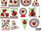 Ladybug Decorations for 1st Birthday Party Ladybug 1st Birthday Party Tableware Supplies Decorations