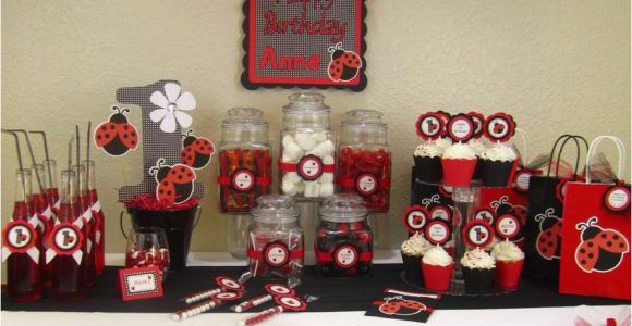 Ladybug First Birthday Decorations Ladybug 1st Birthday Birthday Party Ideas Photo 1 Of 7