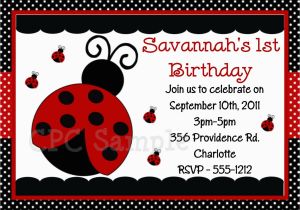 Ladybug Invites Birthday Ladybug Birthday Invitation 1st Birthday Ladybug by