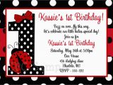 Ladybug Invites Birthday Ladybug Birthday Invitation 1st Birthday Ladybug by