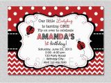 Ladybug Invites Birthday Ladybug Birthday Invitation Red Ladybug Invitation Ladybug