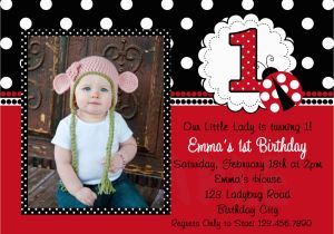 Ladybug Invites Birthday Printable Birthday Invitations Ladybug First Party Red