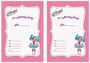 Lalaloopsy Birthday Card Free Lalaloopsy Birthday Invitations Bagvania Free