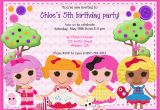 Lalaloopsy Birthday Card Free Lalaloopsy Birthday Invitations Bagvania Free