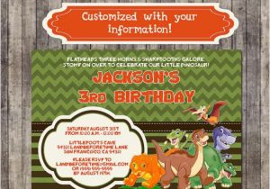 Land before Time Birthday Invitations 11 Best Land before Time theme Images On Pinterest