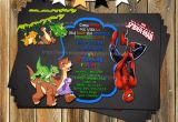 Land before Time Birthday Invitations Spider Man the Land before Time Birthday by Myprintableparty