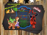 Land before Time Birthday Invitations Spider Man the Land before Time Birthday by Myprintableparty