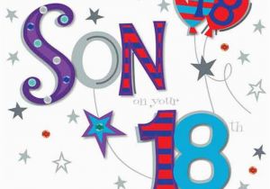 Large 18th Birthday Cards for son son On Your 18th Birthday Greeting Card Cards Love Kates