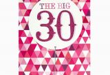 Large 30th Birthday Card 30th Birthday Card Big 30 In Pink