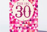 Large 30th Birthday Card 30th Birthday Card Big Pink 30 Only 99p