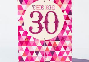 Large 30th Birthday Card 30th Birthday Card Big Pink 30 Only 99p