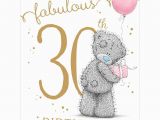 Large 30th Birthday Card Fabulous 30th Large Me to You Bear Birthday Card A01ls136