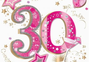 Large 30th Birthday Card Large Luxury Handmade 30th Birthday Card Female Ebay