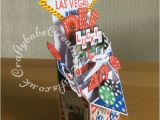 Las Vegas themed Birthday Cards Pop Up Vegas 40th Card4 Craftybabs Creative Crafts