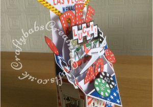 Las Vegas themed Birthday Cards Pop Up Vegas 40th Card4 Craftybabs Creative Crafts