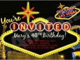 Las Vegas themed Birthday Cards Vegas themed Birthday Party Invitations Printable File