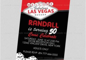 Las Vegas themed Birthday Invitations Adult Las Vegas Invitation Vegas Party Pinterest Las