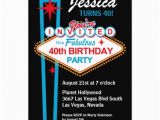 Las Vegas themed Birthday Invitations Las Vegas 40th Birthday Party Invitation 5 Quot X 7