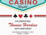 Las Vegas themed Birthday Invitations Las Vegas Birthday Invitation Adult Birthday by