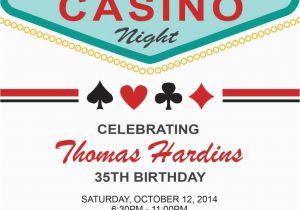 Las Vegas themed Birthday Invitations Las Vegas Birthday Invitation Adult Birthday by