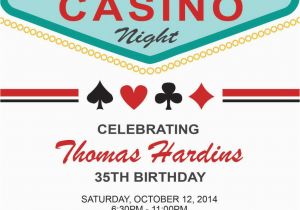 Las Vegas themed Birthday Invitations Las Vegas Birthday Invitation Adult Birthday by
