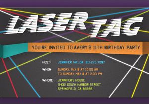 Laser Tag Birthday Invitation Templates Free Laser Tag Birthday Party Invitation Template Best Happy