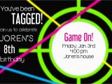 Laser Tag Birthday Invitation Templates Free Laser Tag Party Invitations Template Free Cimvitation