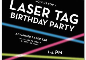 Laser Tag Birthday Invites Laser Tag Birthday Party Invitations
