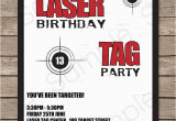 Laser Tag Birthday Invites Laser Tag Party Invitations Birthday Party