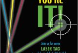 Laser Tag Birthday Invites Party Invitations Laser Tag at Minted Com