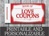 Last Minute Birthday Gifts for Boyfriend Printable Love Coupon Book Boyfriend Valentine Day Gift
