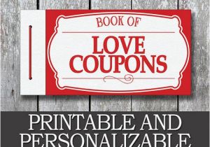 Last Minute Birthday Gifts for Boyfriend Printable Love Coupon Book Boyfriend Valentine Day Gift