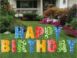 Lawn Decorations for Birthdays Happy Birthday Giant Art Yard Letters Surprise Decorations