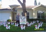 Lawn Decorations for Birthdays the Yard Flockers Pinellas County Fla 727 409 5590 Www