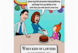 Lawyer Birthday Card Funny Parents are Lawyers Birthday Greeting Card Zazzle