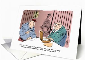 Lawyer Birthday Card Funny Smooth Talking attorney Happy Birthday Cartoon Card