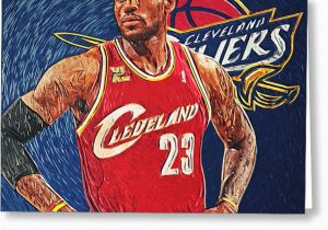 Lebron James Birthday Card Lebron James Digital Art by Taylan soyturk