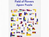 Left Field Birthday Cards Field Of Flowersjigsaw Puzzle Greeting Card Zazzle