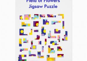Left Field Birthday Cards Field Of Flowersjigsaw Puzzle Greeting Card Zazzle