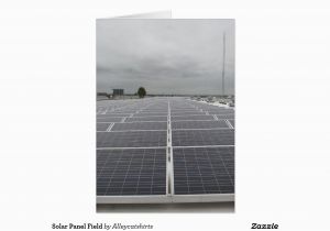 Left Field Birthday Cards solar Panel Field Greeting Card Zazzle