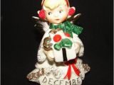 Lefton Birthday Girl Figurines Lefton December Birthday Angel Girl Figurine W Rhinestones