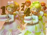 Lefton Birthday Girl Figurines Vintage Lefton Birthday Girl Figurinesset Of 8 1 Through 8