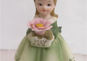 Lefton Birthday Girl Figurines Vintage Lefton China May Birthday Girl Figurine Kw 7227 Ebay