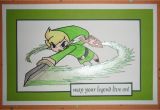 Legend Of Zelda Birthday Card Link Card Blank or Birthday Legend Of Zelda