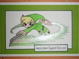 Legend Of Zelda Birthday Card Link Card Blank or Birthday Legend Of Zelda