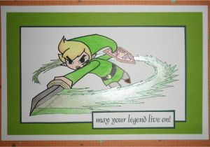 Legend Of Zelda Birthday Card Link Card Blank or Birthday Legend Of Zelda